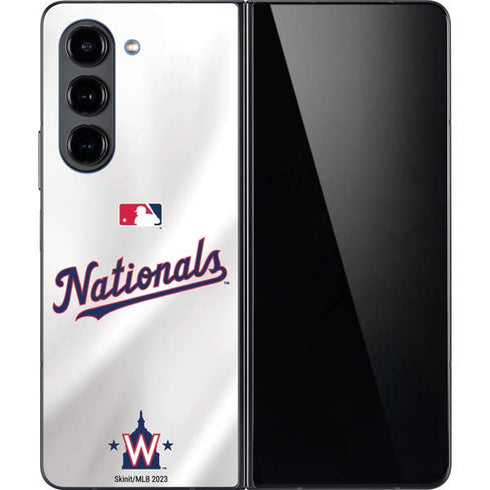 MLB Washington Nationals Home Jersey Galaxy Z Fold5 5G Skin